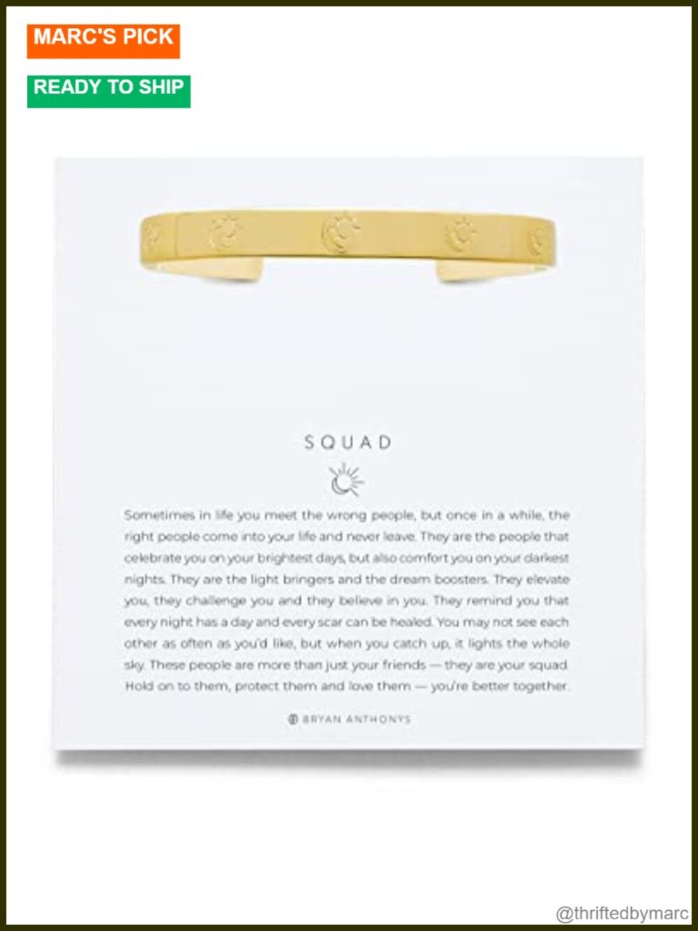 14k Gold Plated Over Brass Friendship Bracelet Adjustable Stackable